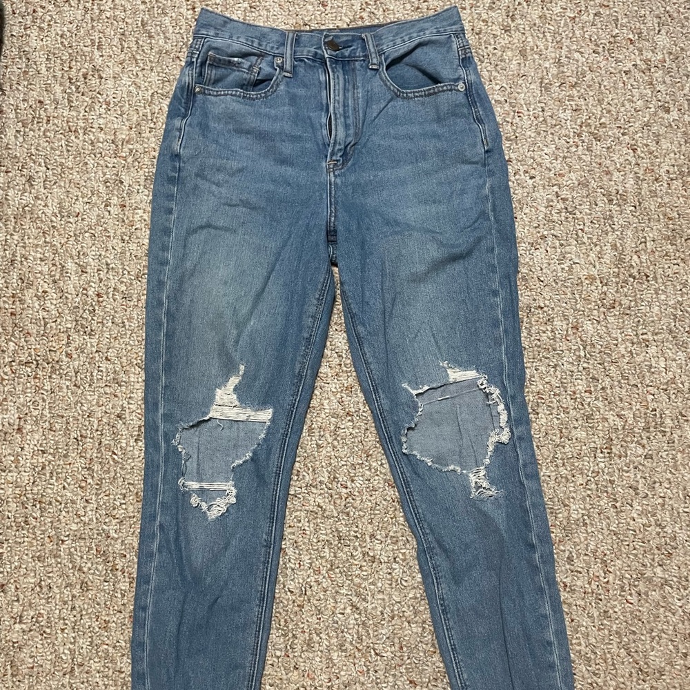 AE ripped boyfriend jeans